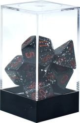 7 DICE RPG SET -  7 DICE, SPACE -  SPECKLED CHX