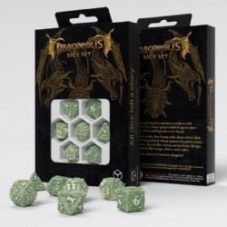 7 DICE RPG SET -  7 DICE, THE ANDEAN LONGNECK -  DRACOPOLIS Q-WORKSHOP