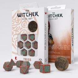 7 DICE RPG SET -  7 DICE, TRISS MERIGOLD THE FEARLESS -  THE WITCHER Q-WORKSHOP