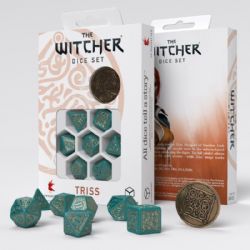 7 DICE RPG SET -  7 DICE, TRISS, THE BEAUTIFUL HEALER -  THE WITCHER Q-WORKSHOP