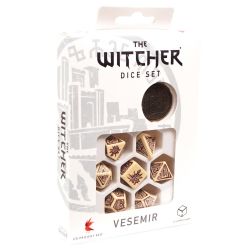 7 DICE RPG SET -  7 DICE, VESEMIR, THE OLD WOLF -  THE WITCHER Q-WORKSHOP