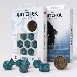 7 DICE RPG SET -  7 DICE, YENNEFER SORCERESS SUPREME -  THE WITCHER Q-WORKSHOP