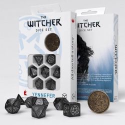 7 DICE RPG SET -  7 DICE, YENNEFER THE OBSIDIAN STAR -  THE WITCHER Q-WORKSHOP