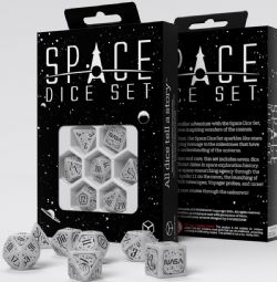 7 DICE RPG SET -  APOLLO -  SPACE DICE SET Q-WORKSHOP