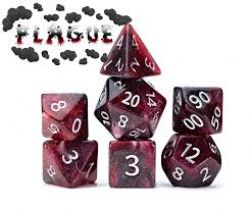 7 DICE RPG SET -  PLAGUE SET -  AETHER DICE