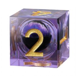 7 DICE, SHARP EDGE SET, PURPLE DRAGON EYE