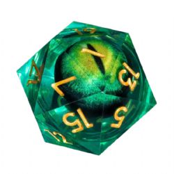 7 DICE, SHARP EDGE SET, SPECIMEN DRAGON EYE