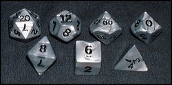 7 DICE TUBE, SILVER/BLACK, OLYMPIC