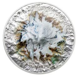 7 SUMMITS SERIES -  5 OZ. PURE SILVER COIN - MOUNT ELBRUS -  2025 COOK ISLANDS COINS