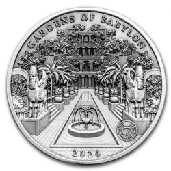 7 WONDERS -  HANGING GARDENS OF BABYLON -  2024 SOLOMON ISLANDS COINS