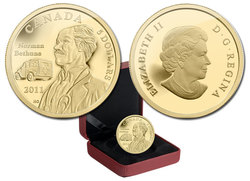 75TH ANNIVERSARY OF DR. NORMAN BETHUNE'S INVENTION -  2011 CANADIAN COINS