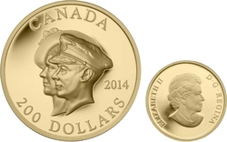 75TH ANNIVERSARY OF THE FIRST ROYAL VISIT -  2014 CANADIAN COINS