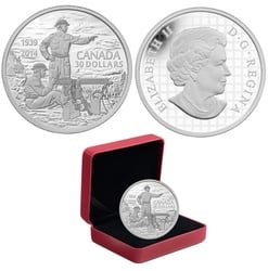 75TH ANNIVERSARY OF THE SECOND WORLD WAR -  2014 CANADIAN COINS