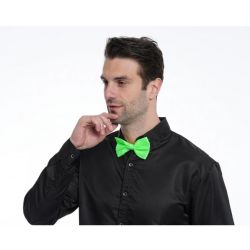 80'S -  NEON SEQUIN BOWTIE - GREEN