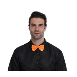 80'S -  NEON SEQUIN BOWTIE - ORANGE