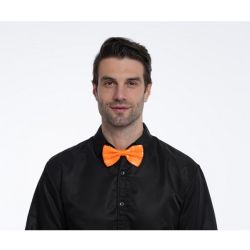 80'S -  NEON SEQUIN BOWTIE - ORANGE