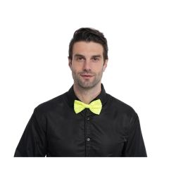 80'S -  NEON SEQUIN BOWTIE - YELLOW