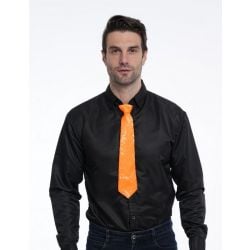 80'S -  NEON SEQUIN TIE - ORANGE