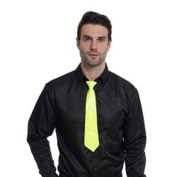 80'S -  NEON SEQUIN TIE - YELLOW