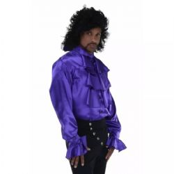 80'S -  POP STAR SHIRT - PURPLE (ADULT)