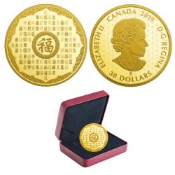 A HUNDRED BLESSINGS OF GOOD FORTUNE -  2019 CANADIAN COINS