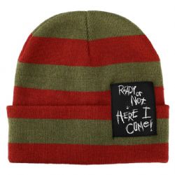 A NIGHTMARE ON ELM STREET -  FREDDY KRUGER STRIPPED BEANIE -  HORROR CINEMA
