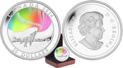 A STORY OF THE NORTHERN LIGHTS -  HOWLING WOLF -  2014 CANADIAN COINS 02