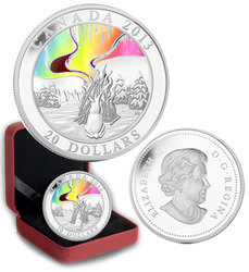 A STORY OF THE NORTHERN LIGHTS -  THE GREAT HARE -  2013 CANADA COINS 01