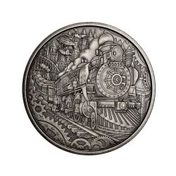A WHIMSICAL TALE -  STEAM LOCOMOTIVE -  2025 CANADIAN COINS 01