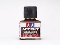 ACCENT COLOR PAINT -  TAMIYA WASH - DEEP BROWN (1.35 OZ.)