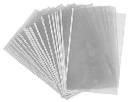 ACETATE POSTCARDS HOLDERS, PACK OF 25 (6 1/8