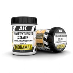 ACRYLIC DIORAMA -  FOAM TEXTURIZER AND SEALER (8.45 OZ) -  AK INTERACTIVE