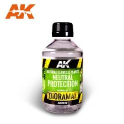 ACRYLIC DIORAMA -  NEUTRAL PROTECTION - NATURAL LEAVES AND PLANTS (250 ML) -  AK INTERACTIVE