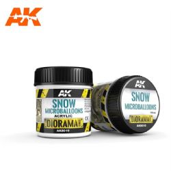 ACRYLIC DIORAMA -  SNOW MICROBALLOONS (3 OZ) -  AK INTERACTIVE