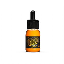 ACRYLIC INK -  FIRE ORANGE (30 ML) -  AK INTERACTIVE THE INKS