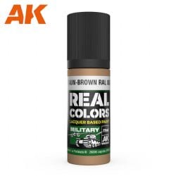 ACRYLIC PAINT -  BRAUN-BROWN (17 ML) -  AK INTERACTIVE REAL COLORS