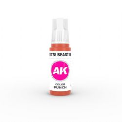 ACRYLIC PAINT -  COLOR PUNCH - BEAST BROWN (17 ML) -  AK INTERACTIVE