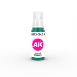 ACRYLIC PAINT -  COLOR PUNCH - COLD GREEN (17 ML) -  AK INTERACTIVE