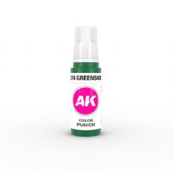 ACRYLIC PAINT -  COLOR PUNCH - GREENSKIN PUNCH (17 ML) -  AK INTERACTIVE