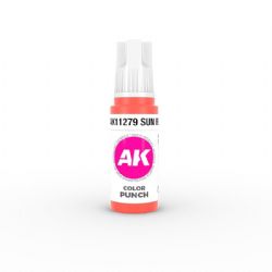 ACRYLIC PAINT -  COLOR PUNCH - SUN RED (17 ML) -  AK INTERACTIVE