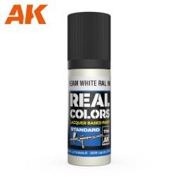 ACRYLIC PAINT -  CREAM WHITE RAL (17 ML) -  AK INTERACTIVE REAL COLORS