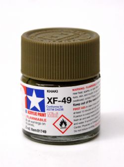 ACRYLIC PAINT -  FLAT KHAKI (1/3 OZ) XF-49