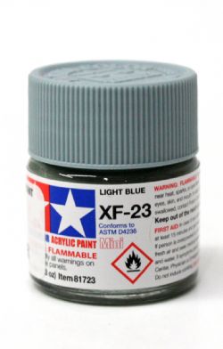 ACRYLIC PAINT -  FLAT LIGHT BLUE (1/3 OZ) XF-23