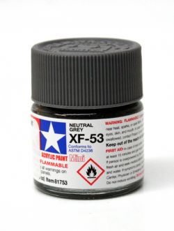 ACRYLIC PAINT -  FLAT NEUTRAL GREY (1/3 OZ) XF-53