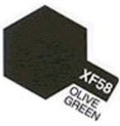 ACRYLIC PAINT -  FLAT OLIVE GREEN (1/3 OZ) XF-58