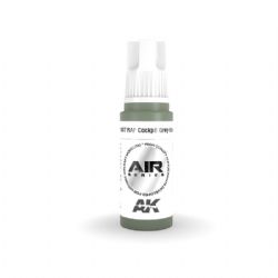 ACRYLIC PAINT -  RAF COCKPIT GREY-GREEN (17 ML) -  AK INTERACTIVE