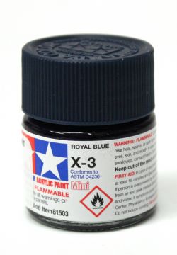ACRYLIC PAINT -  ROYAL BLUE GLOSS (1/3 OZ) X-3