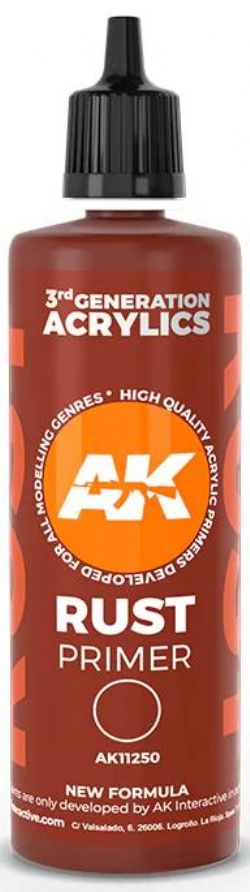 ACRYLIC PAINT -  RUST PRIMER (100 ML) -  AK INTERACTIVE