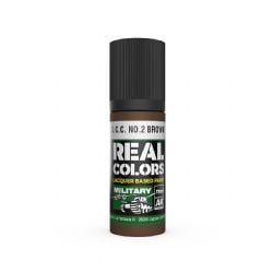 ACRYLIC PAINT -  S.C.C. NO.2 BROWN (17 ML) -  AK INTERACTIVE REAL COLORS