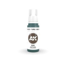 ACRYLIC PAINT -  TURQUOISE INK (17 ML) -  AK INTERACTIVE